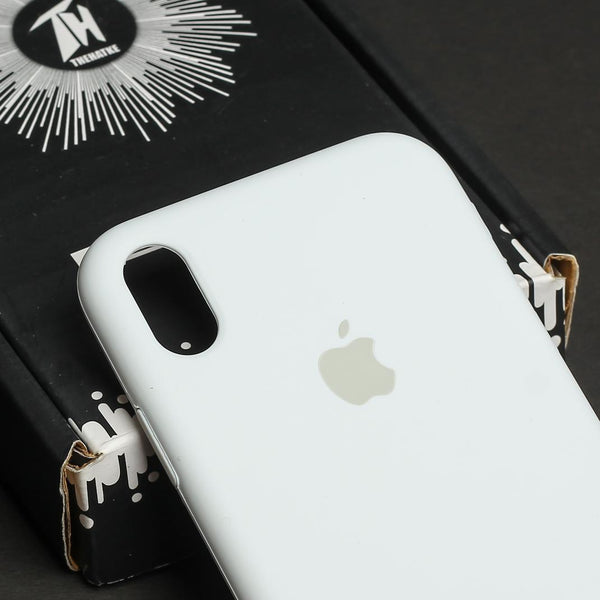 White Original Silicone case for Apple iPhone XR