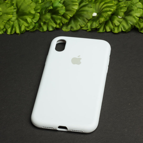 White Original Silicone case for Apple iPhone XR