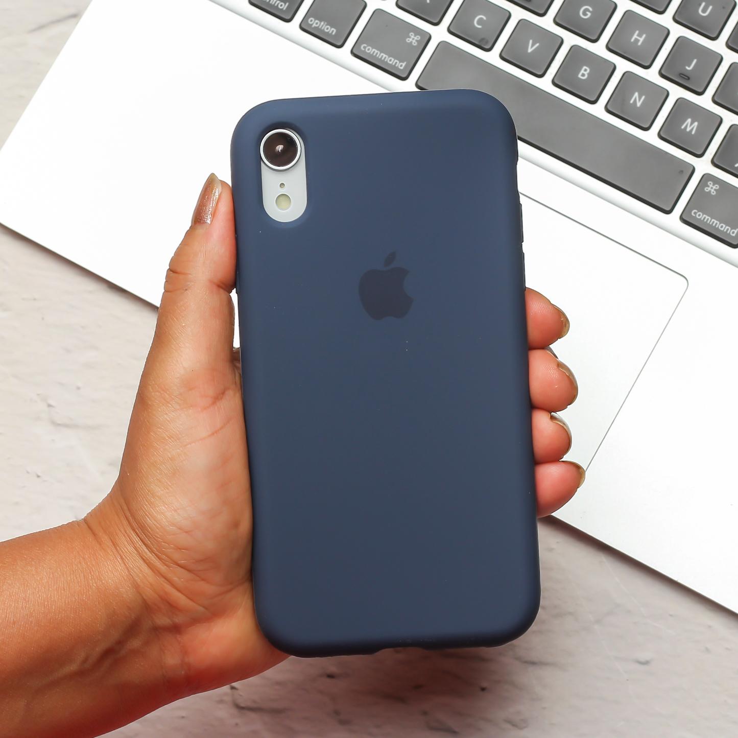 Dark Blue Original Silicone case for Apple iPhone XR