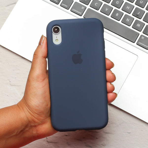 Dark Blue Original Silicone case for Apple iPhone XR