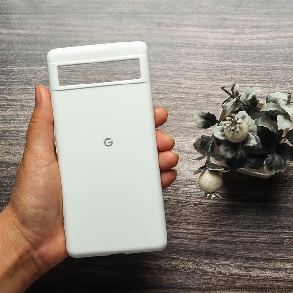 White Original Silicone case for Google Pixel 6A