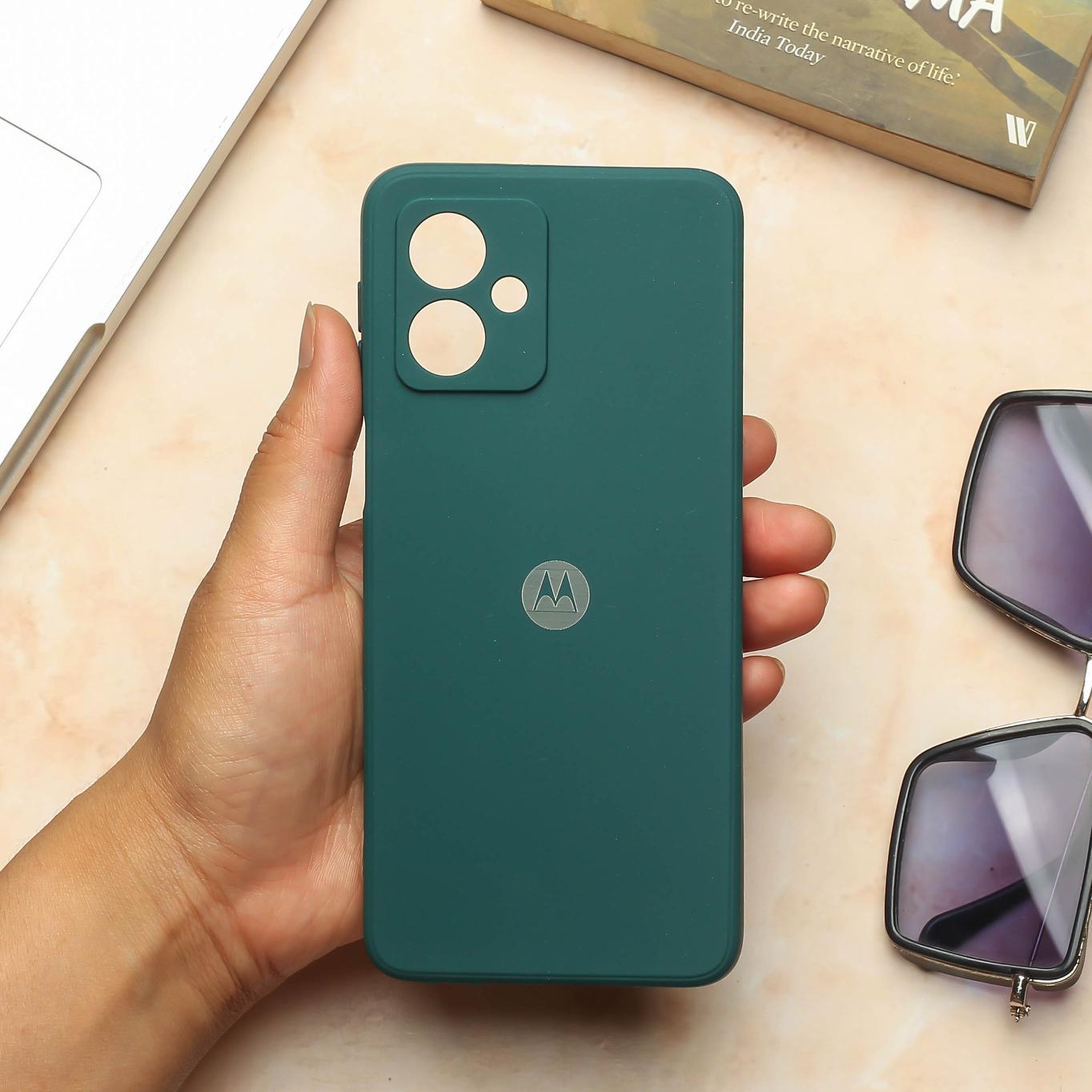Dark Green Candy silicone Case for Motorola G64