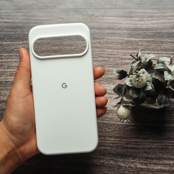 White Original Silicone case for Google Pixel 9