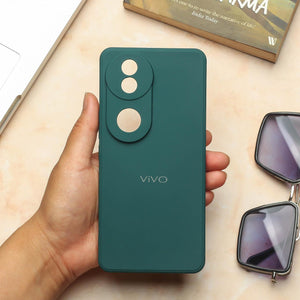 Dark Green Candy silicone Case for Vivo V40