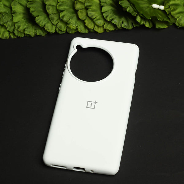 White Original Silicone case for Oneplus 12R