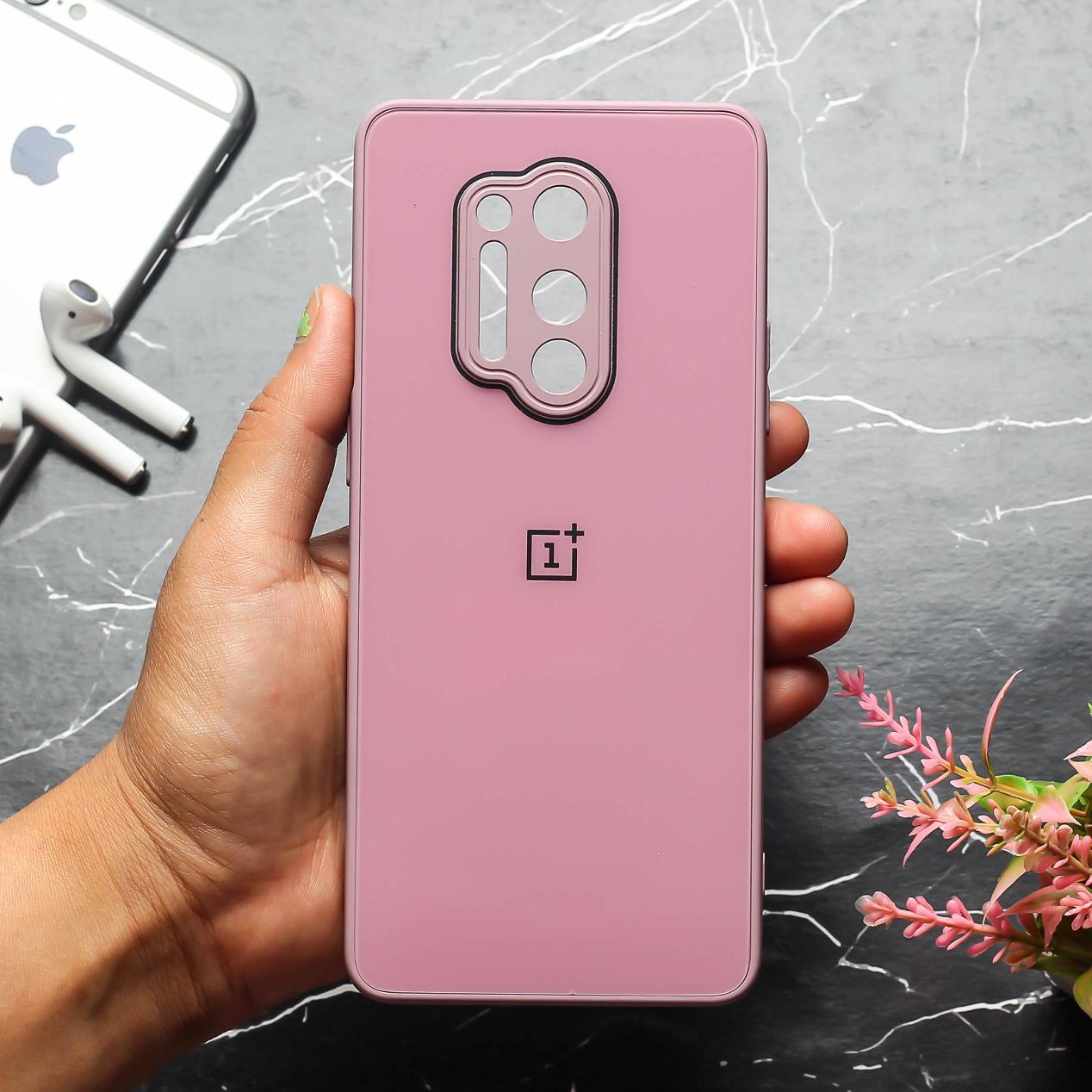 Lavender camera Safe mirror case for Oneplus 8 Pro