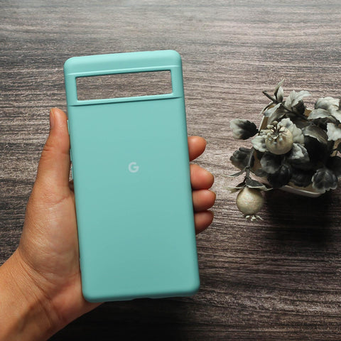 Light Blue Original Silicone case for Google Pixel 6A