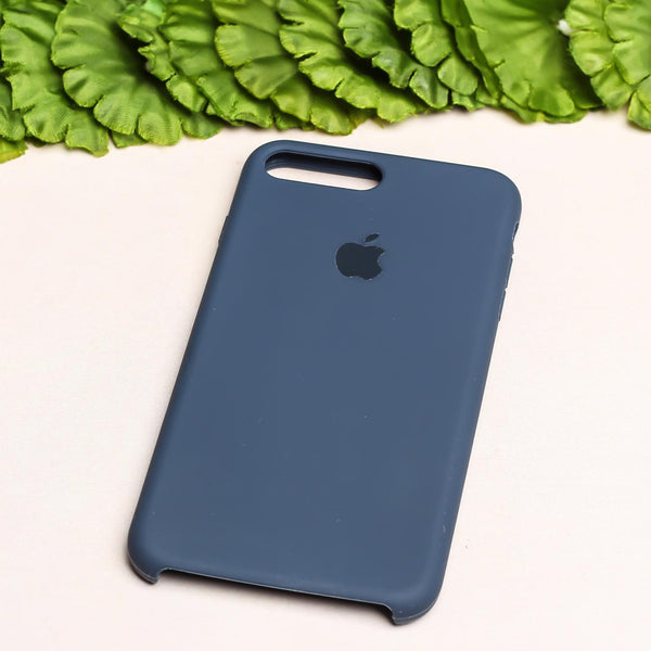 Dark Blue Original Silicone case for Apple iphone 8 Plus