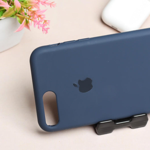 Dark Blue Original Silicone case for Apple iphone 8 Plus