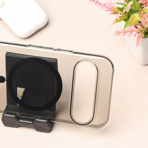 Black Shine Magsafe Transparent Case for Google Pixel 9 Pro
