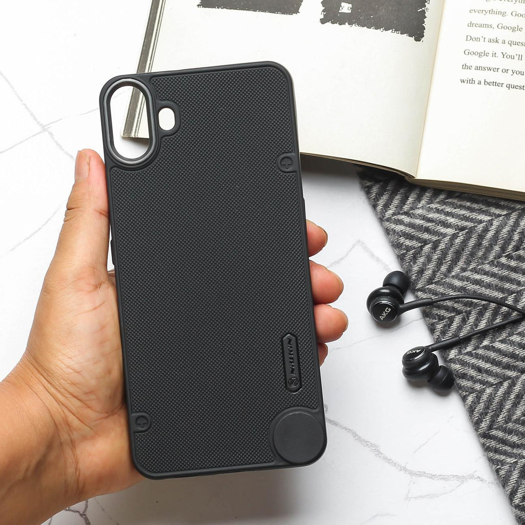 Custodia In Silicone Morbido Per Nothing CMF Phone 1 – Nero Con Protezione Fotocamera E Fodera In Microfibra