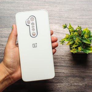 White camera Safe mirror case for Oneplus 7 Pro