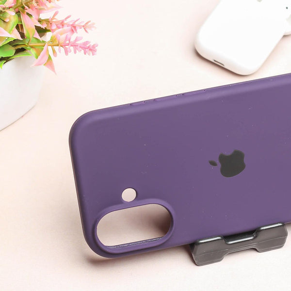 Deep Purple Original Silicone case for Apple iphone 16 Plus