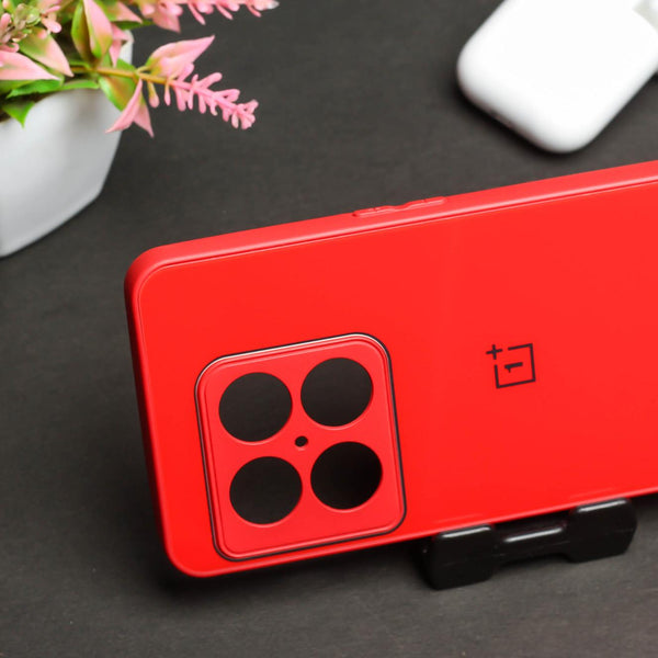 Red camera Safe mirror case for Oneplus 10 Pro