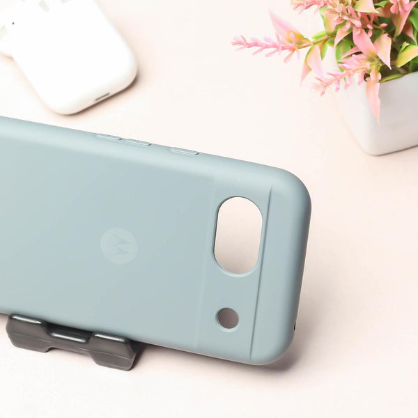 Light Grey Camera Original Silicone case for Google Pixel 8a