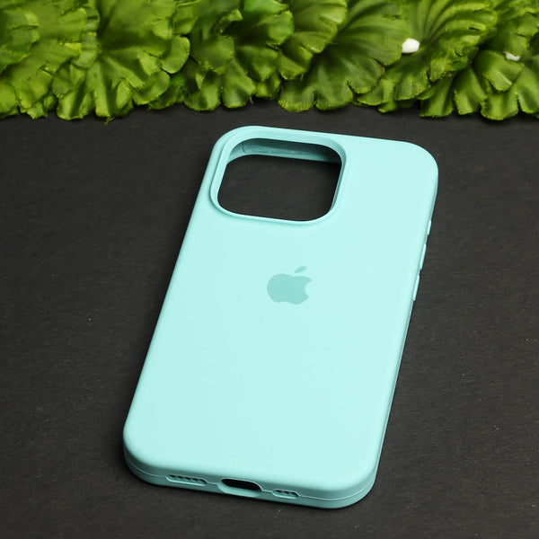 Sea Green Original Silicone case for Apple iphone 16 Pro Max