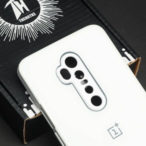 White camera Safe mirror case for Oneplus 7 Pro