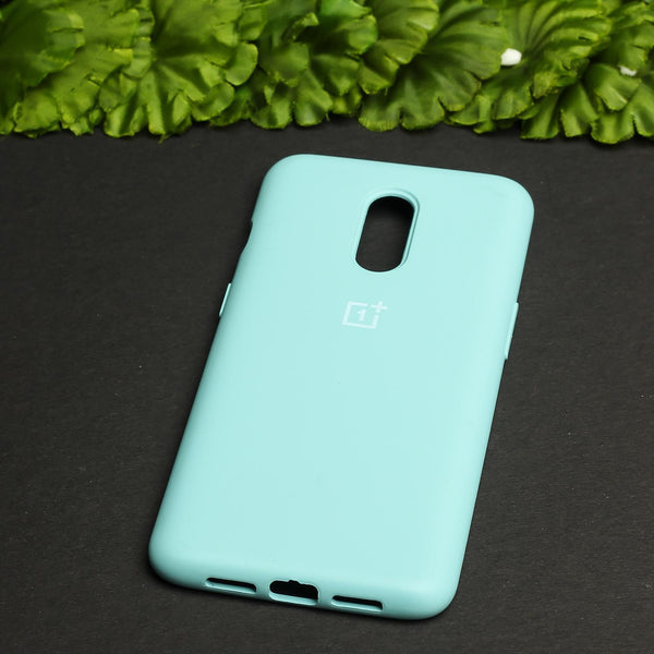 Light Blue Original Silicone case for Oneplus 7