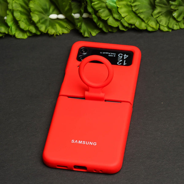 Red Original Silicone case for Samsung Galaxy Z FLIP 4