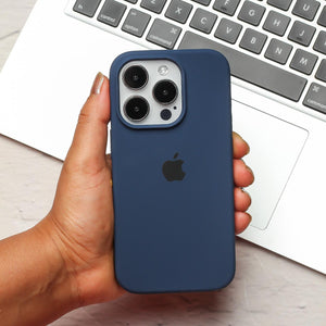 Dark Blue Original Silicone case for Apple iphone 13 pro