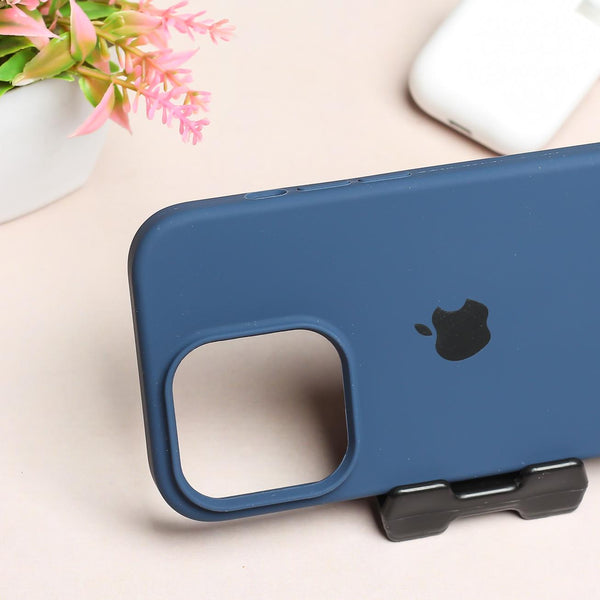 Dark Blue Original Silicone case for Apple iphone 14 Pro