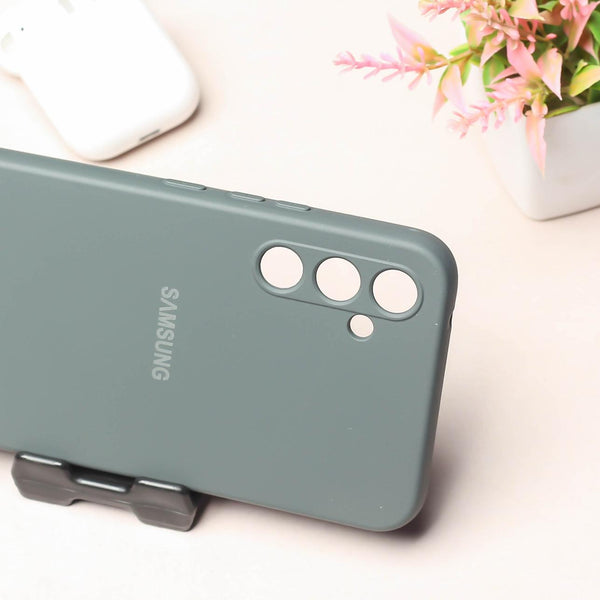 Grey Original Camera Safe Silicone case for Samsung S23 FE