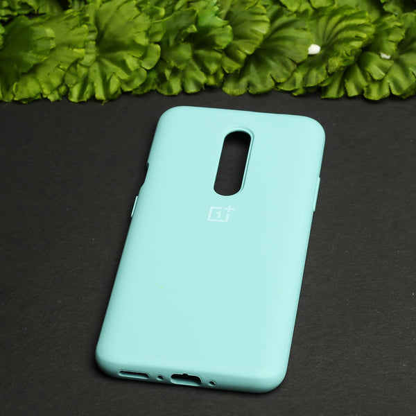 Light Blue Original Silicone case for Oneplus 7 Pro