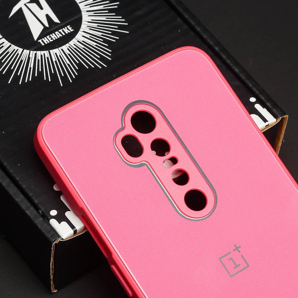 Dark Pink camera Safe mirror case for Oneplus 7 Pro