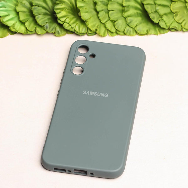 Grey Original Camera Safe Silicone case for Samsung S23 FE
