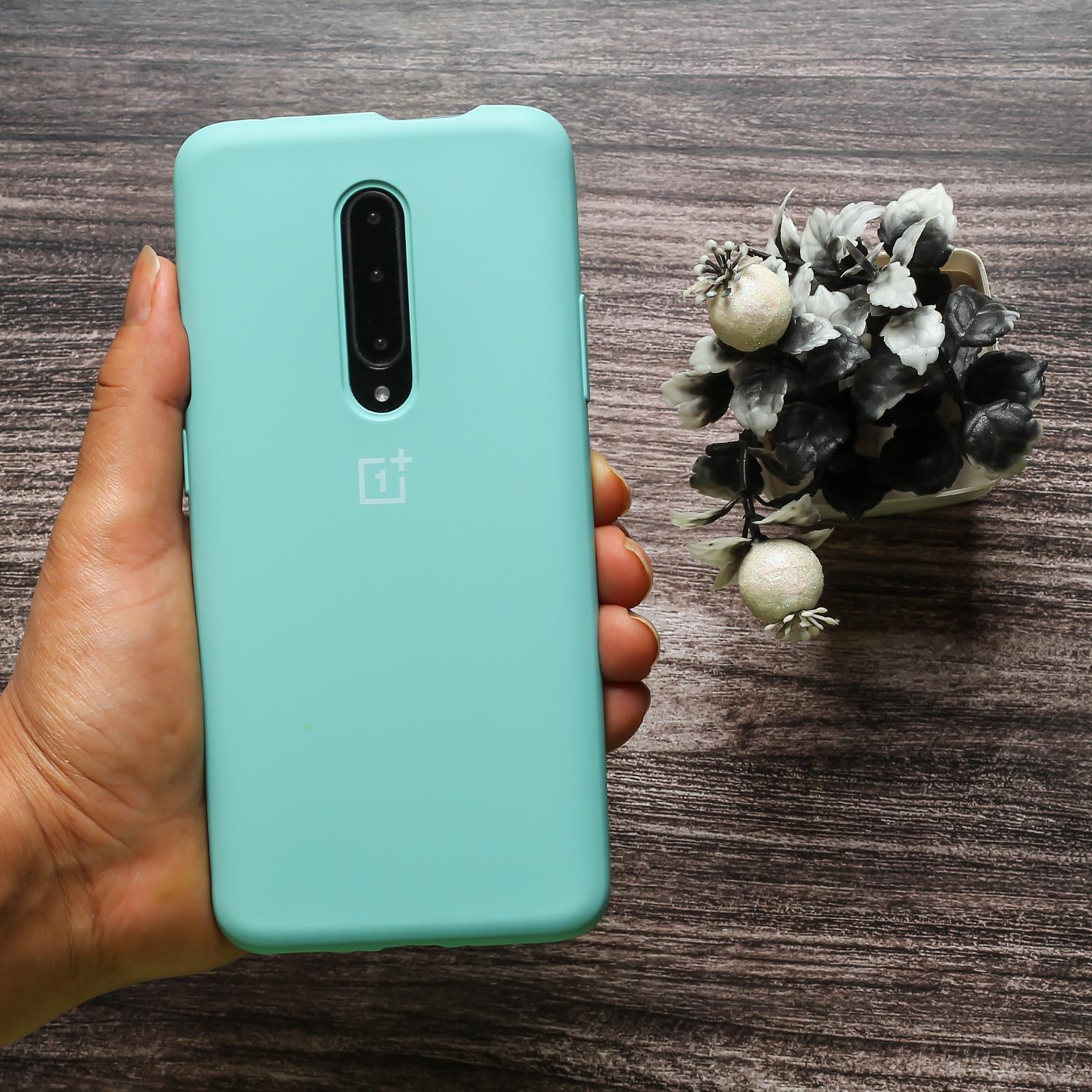 Light Blue Original Silicone case for Oneplus 7 Pro
