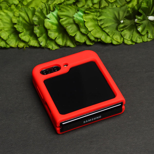 Red Original Silicone case for Samsung Galaxy Z FLIP 5