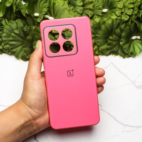 Dark Pink camera Safe mirror case for Oneplus 10 Pro