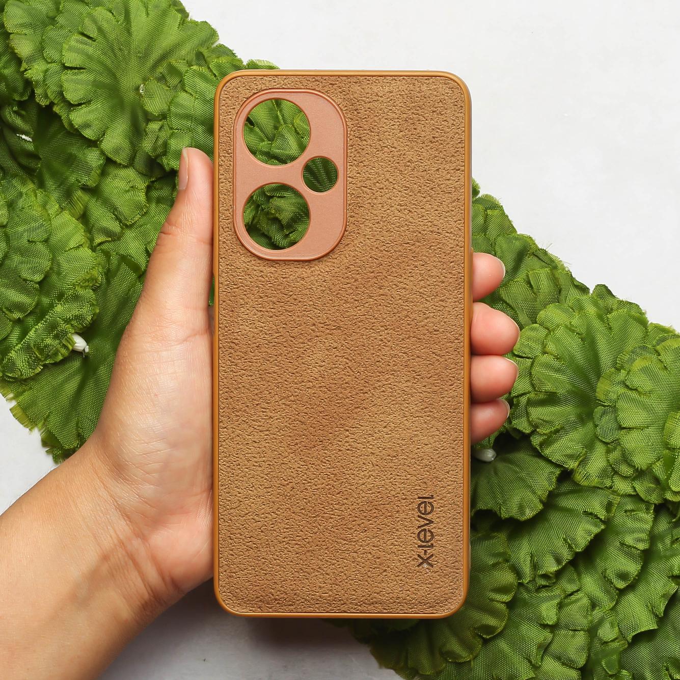X-LEVEL Brown Leather Case for Oneplus Nord CE 3 Lite