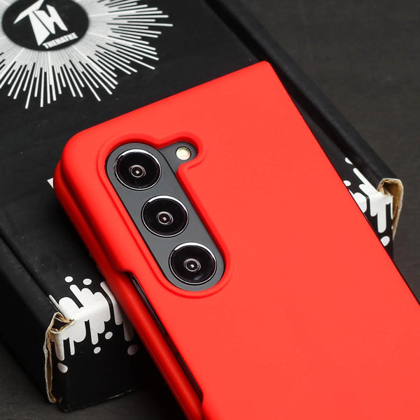 Red Original Silicone case for Samsung Z Fold 5G