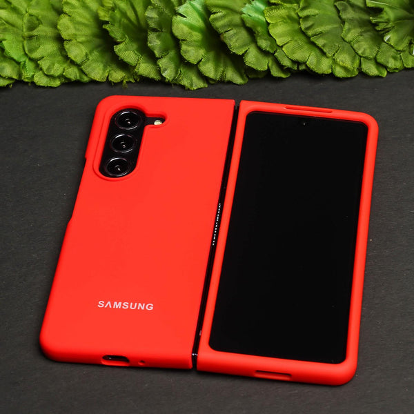 Red Original Silicone case for Samsung Z Fold 5G