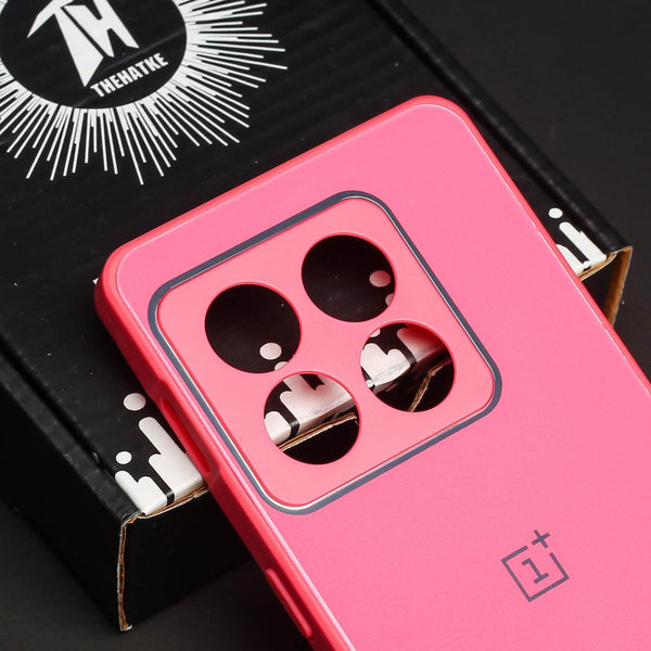 Dark Pink camera Safe mirror case for Oneplus 10 Pro
