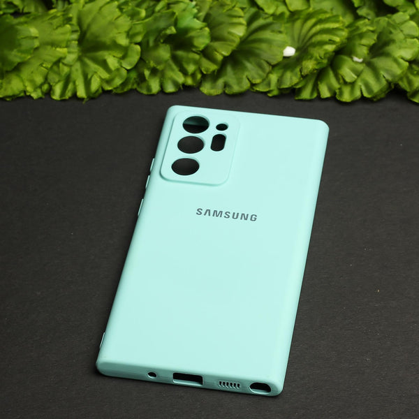 Light Blue Camera Original Silicone case for Samsung Note 20 Ultra