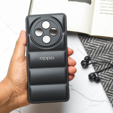 Black Puffon Silicone Case for Oppo F27 Pro Plus