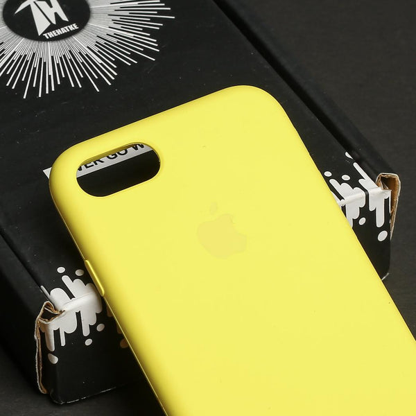 Yellow Original Silicone case for Apple iphone 8