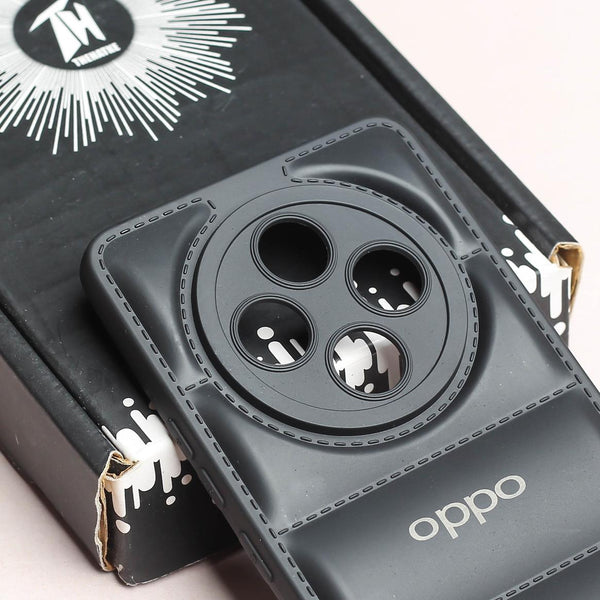 Black Puffon Silicone Case for Oppo F27 Pro Plus