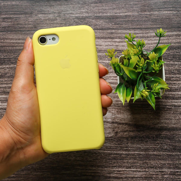 Yellow Original Silicone case for Apple iphone SE 2