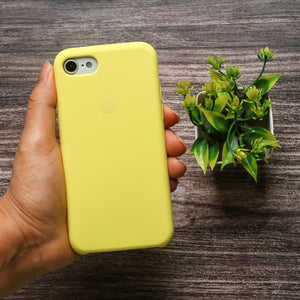 Yellow Original Silicone case for Apple iphone 8