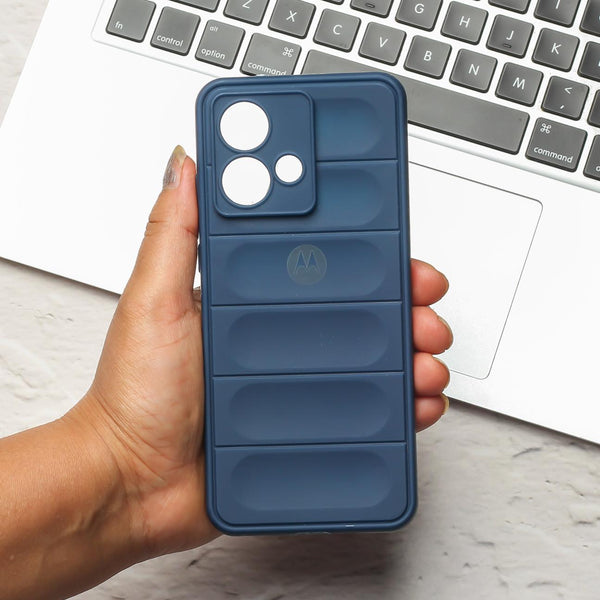 Dark Blue Wave Case for Motorola Edge 40 Neo