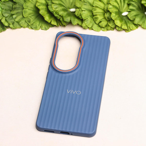 Dark Blue SleekLine Silicone Case for Vivo V50
