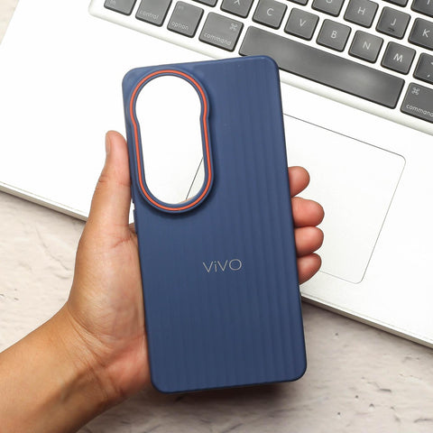 Dark Blue SleekLine Silicone Case for Vivo V50