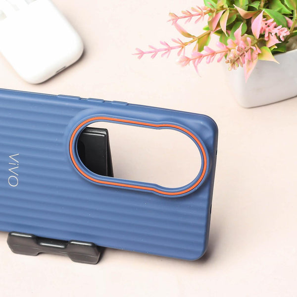 Dark Blue SleekLine Silicone Case for Vivo V50