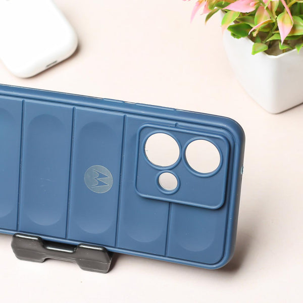 Dark Blue Wave Case for Motorola Edge 40 Neo