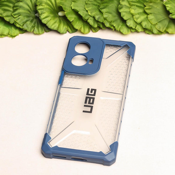Blue UAG Transparent Case for Motorola G85