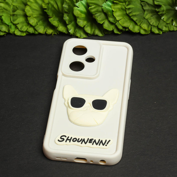 Cream SHOUNENN BULLDOG Silicone case for Oneplus Nord CE 3 Lite