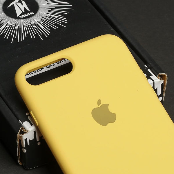 Yellow Original Silicone case for Apple iphone 7 Plus